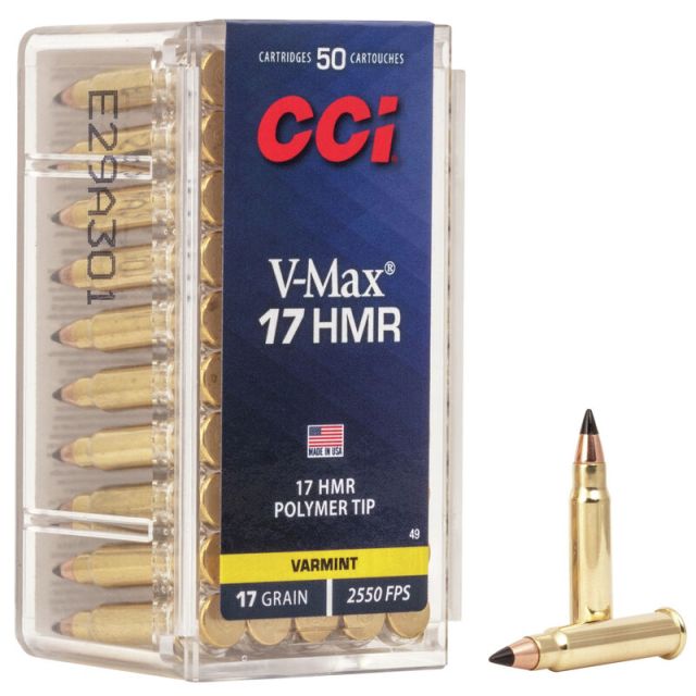 CCI .17 HMR 17gr V-MAX  50 ptr #49