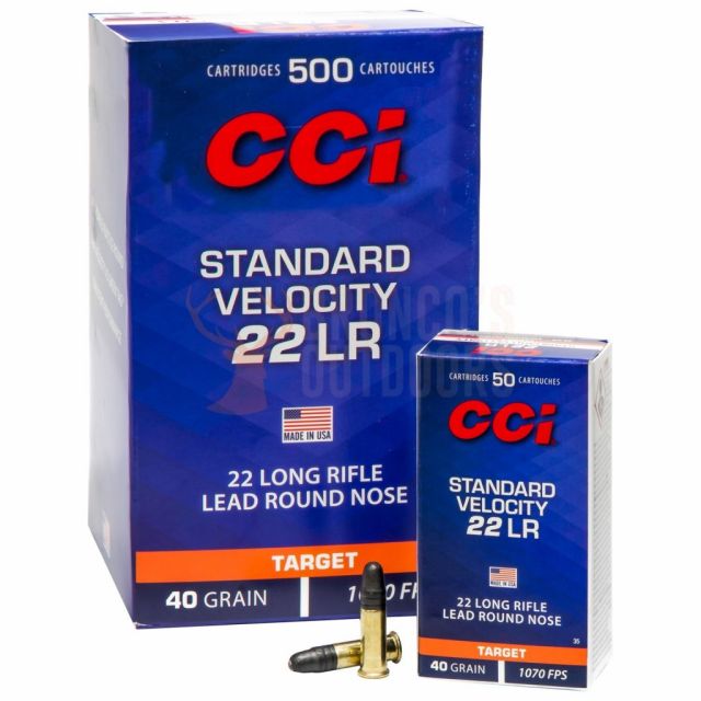 CCI .22 Lr STANDARD AMMUNITION, 50 ptr