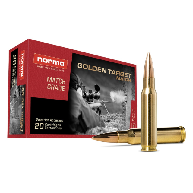 NORMA .308W MATCH GOLDEN TARGET 10,9g / 168gr HÅLS