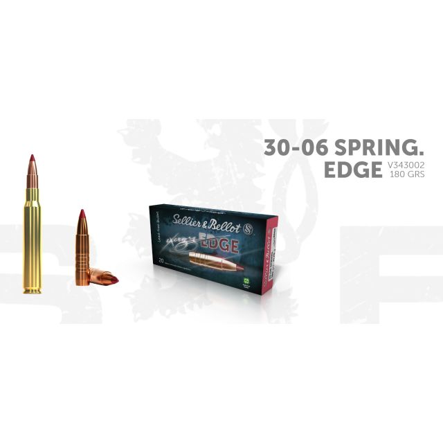 S&B .30-06 EDGE CE 180 Grs/11,7g 20 ptr BLYFRI