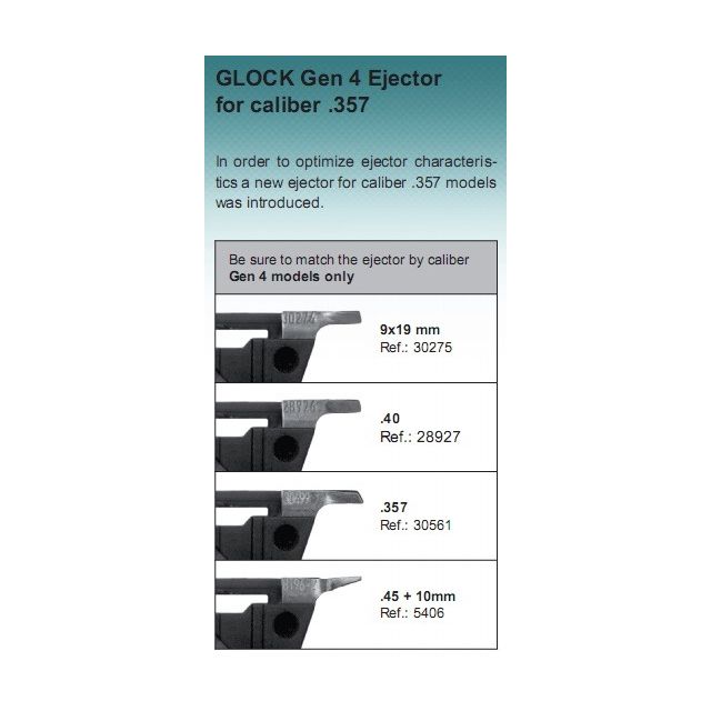 Glock Ejector ONLY, Gen4 .40SW/.357SIG (3. F2)