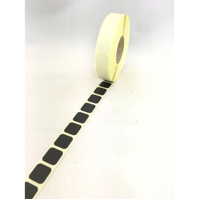 Klisterlappar Fyrkant 12x12 mm SVART