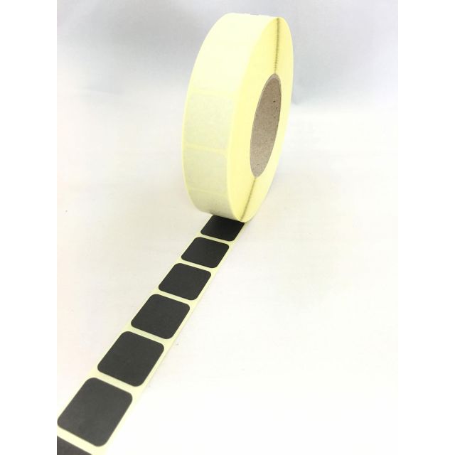 Klisterlappar Fyrkantig 17x17 mm SVART