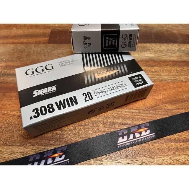 GGG .308W 168 Grain Match King HPBT 20 ptr
