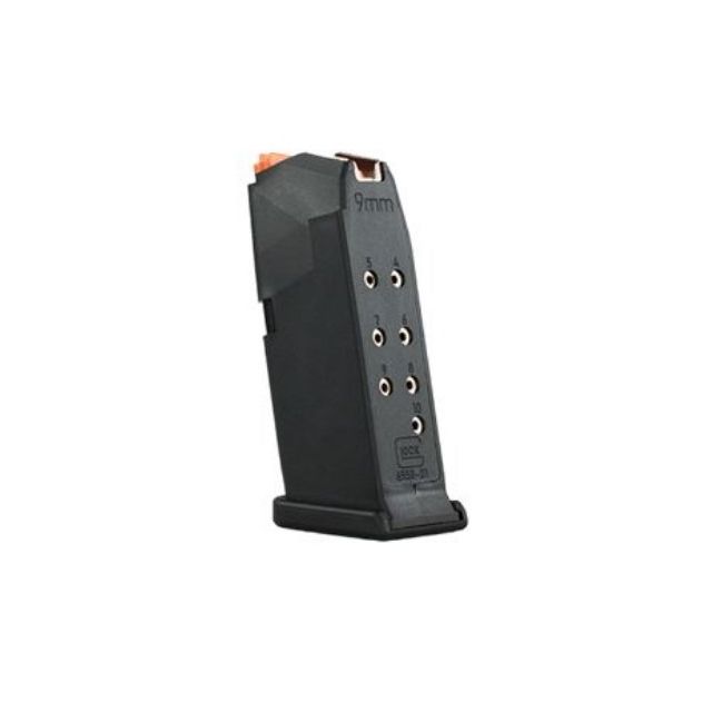 Glock Magazine G26 Gen5 9x19 10rd Orange Follower,