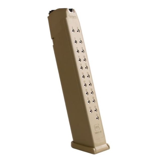 Glock Magasin COMPETITION 9x19 24rd 165mm COYOTE FINISH