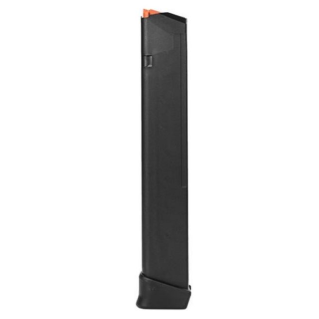 Glock Magazine TACTICAL EXTENDED LONGSTICK 9x19 33rd ORANGE FOLLOWER, Fits Gen 1-5