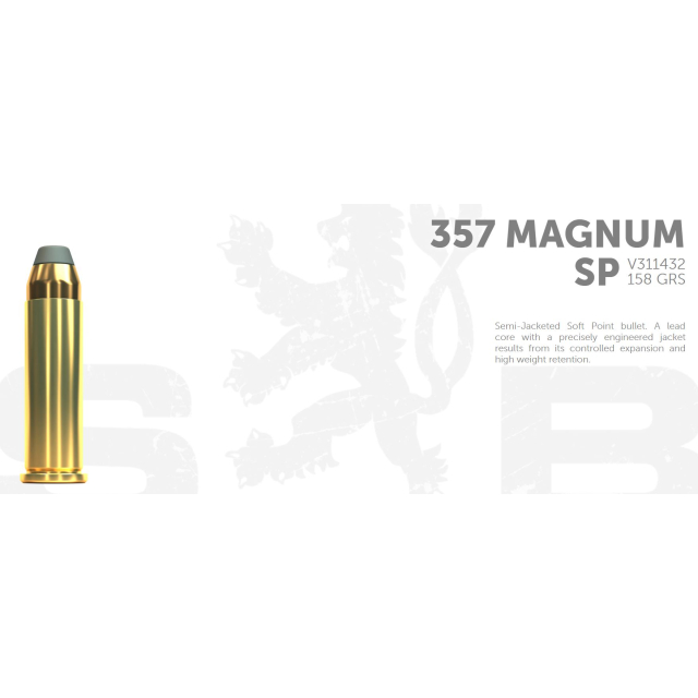 S&B .357 Magnum 158G SP 50 ptr