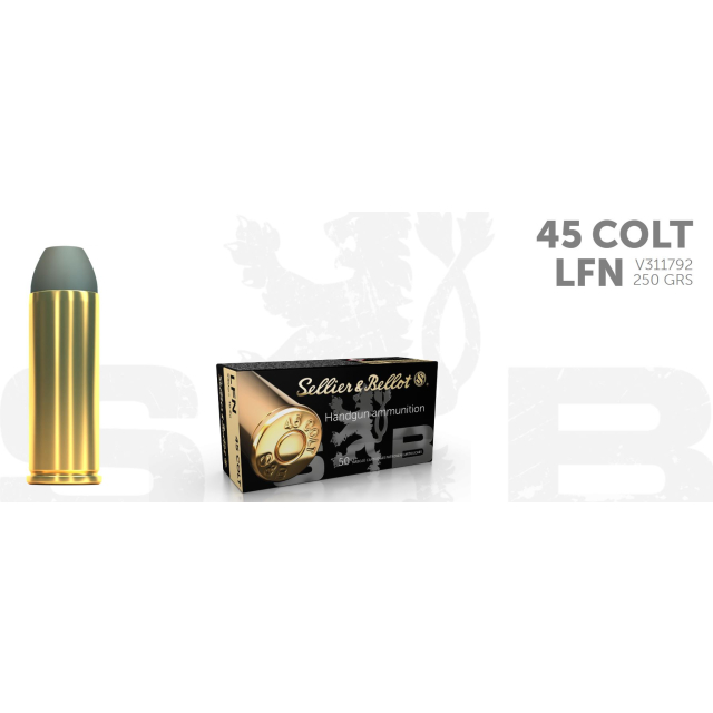 S&B .45 COLT 250G LFN 50 ptr
