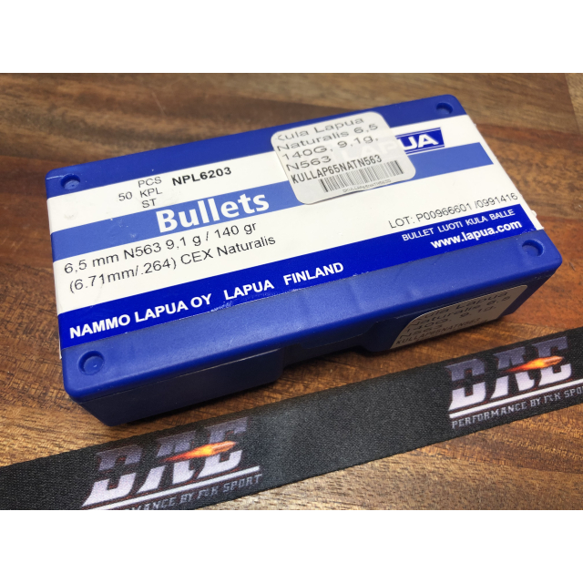 Kula Lapua CEX Naturalis 6,5 mm, N563, 50 st