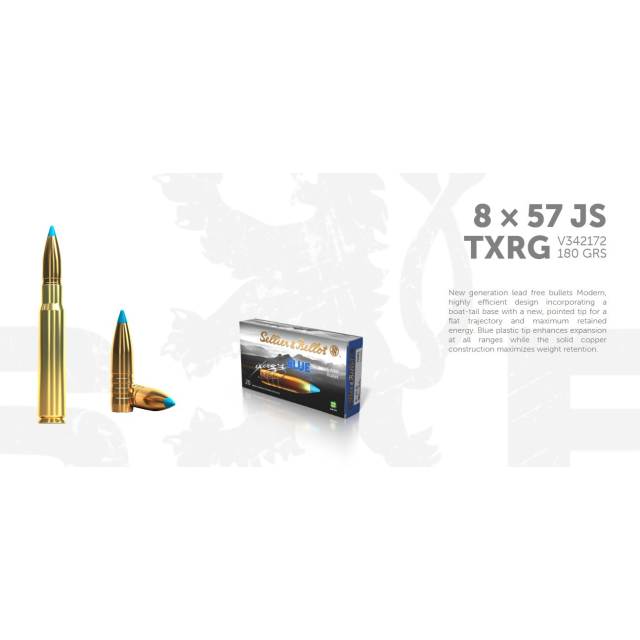 S&B EXERGY BLUE BLYFRI 8x57 JS 180 Grs 20 ptr