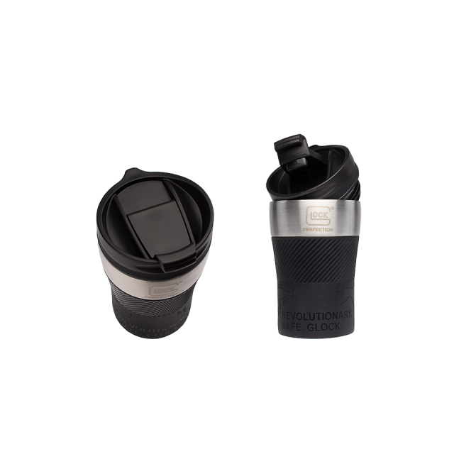 Coffe-to-go Cup Glock Stainless steel with silicon