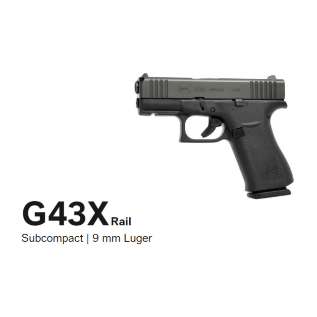 Glock 43X FS BLACK 9x19 8,6cm