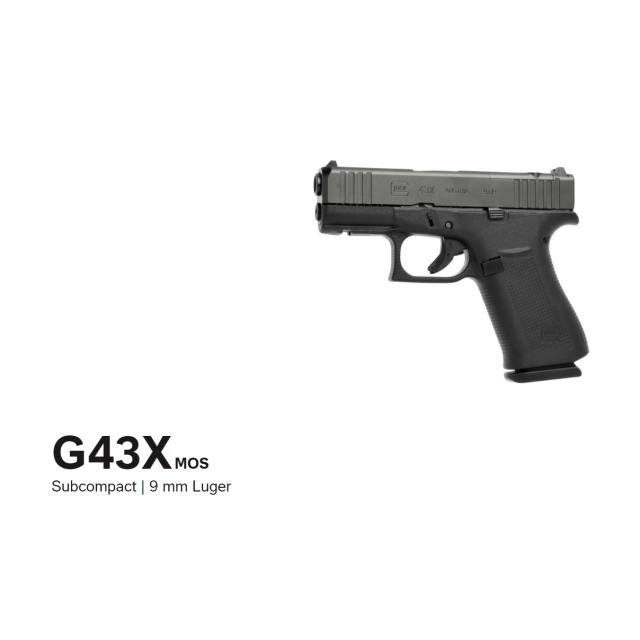 Glock 43X R/MOS/FS BLACK