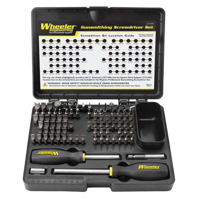 Wheeler 89-piece Deluxe Gunsmithing Screwdriver Ki