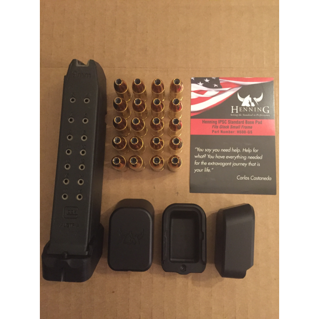 Henning Glock EDC Mag & Grip EXTENSION +3rd G17 