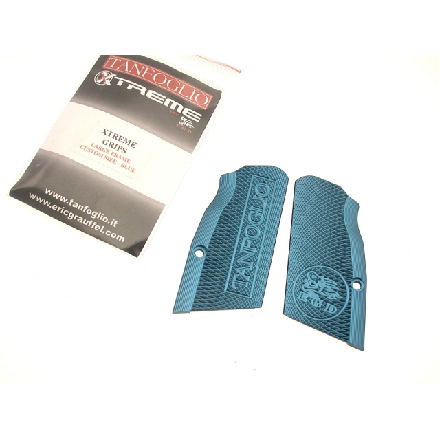 TANFOGLIO GRIP PLATE XTREME LF Custom - BLUE
