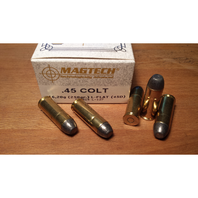 Magtech .45 COLT 250 Grain LEAD-FLAT, 50 ptr