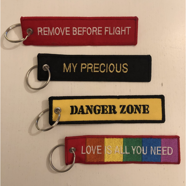 FLAGGA till Säkerhetspropp REMOVE BEFORE FLIGHT