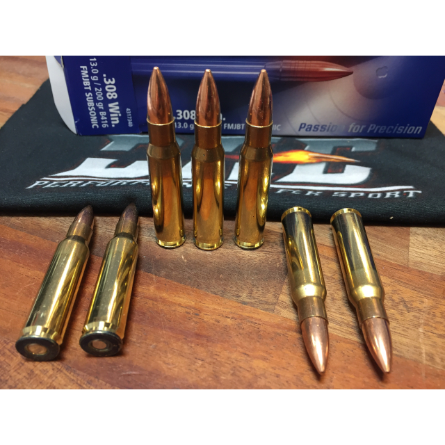 Lapua .308W SUBSONIC 13 Gram FMJBT