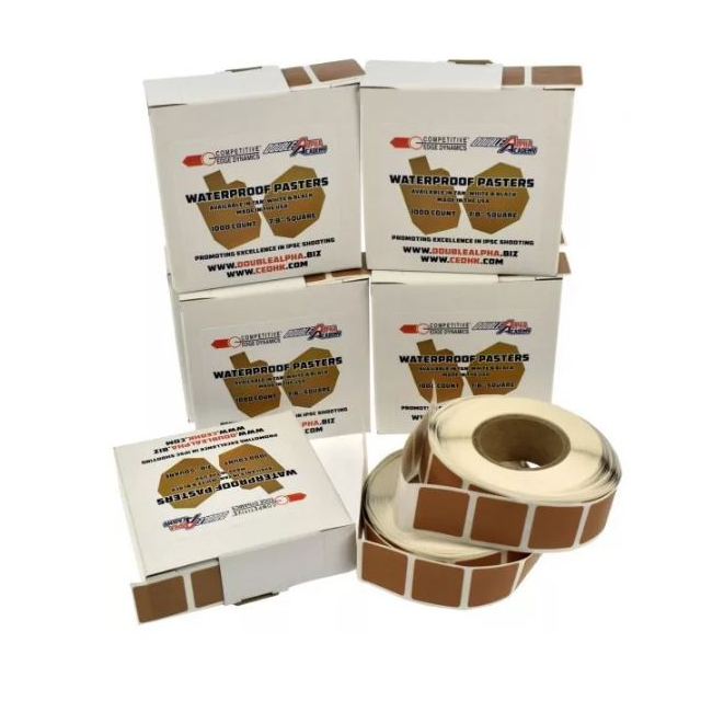 CED/DAA Vattentäta Klisterlappar Fyrkantig 22x22mm TAN/WELLPAPP 1000pcs
