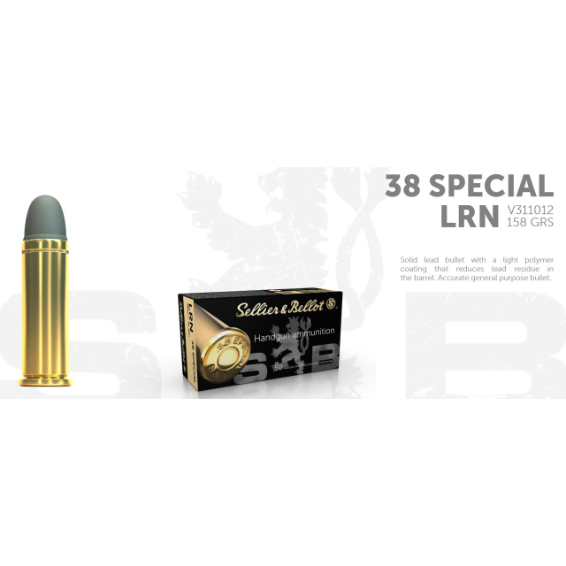 S&B .38 SPL 158G LRN 50 ptr