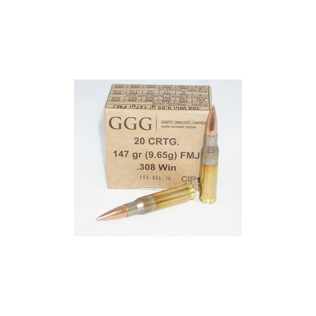 GGG .308W 147G FMJ 20 ptr