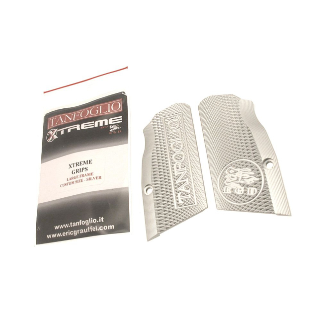 TANFOGLIO GRIP PLATE XTREME SF FS - SILVER
