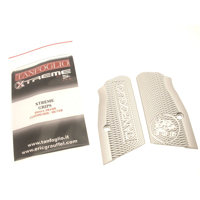 TANFOGLIO GRIP PLATE XTREME SF CUSTOM - Silver