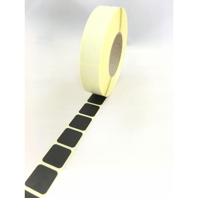 Klisterlappar Fyrkantig 17x17 mm SVART