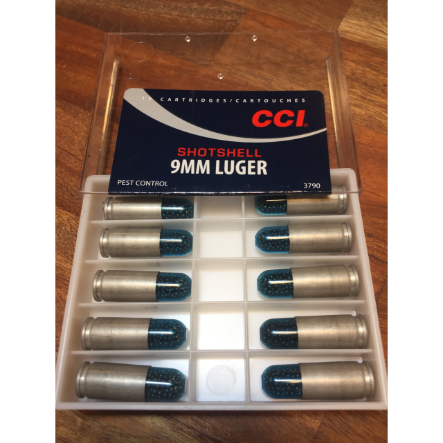 CCI 9x19 SNAKESHOT, 10 PTR
