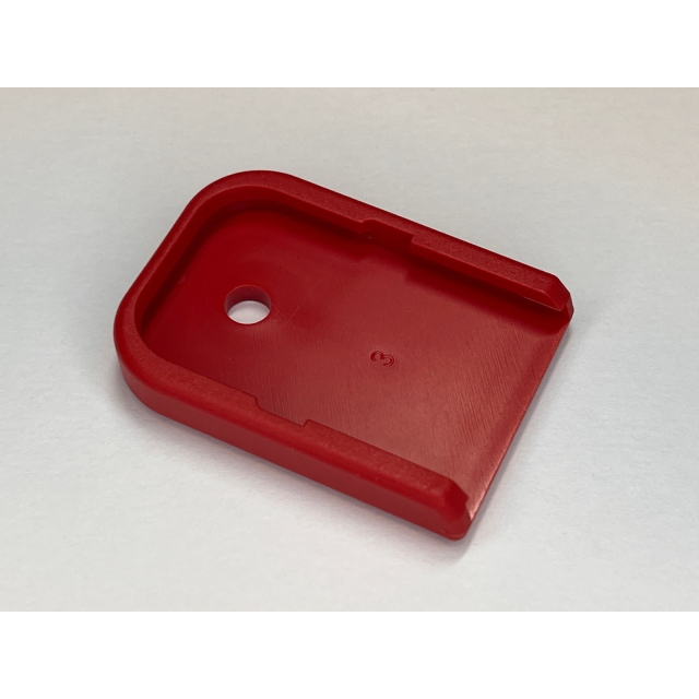 Magasinbotten Glock 9mm basepad RÖD / RED / ROUGE