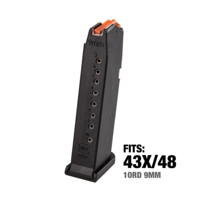Glock Magasin G43X / G48 9x19 10rd Orange Follower