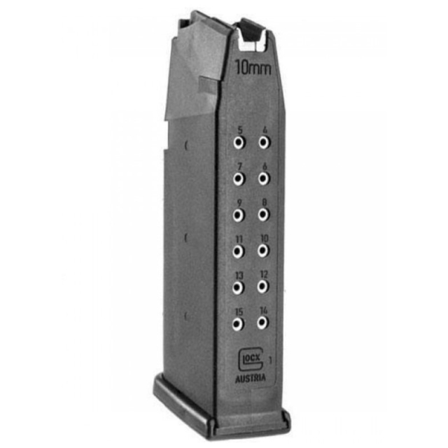 Glock Magasin G20 / G40 10 mm Auto, 15 rd BLACK FOLLOWER