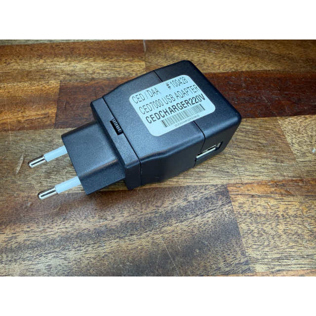 CED 7000 220V Charger, USB OUTLET