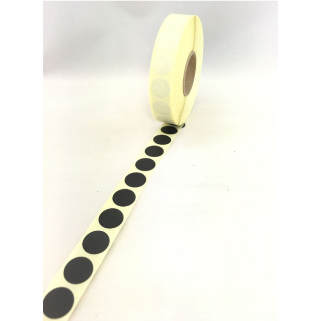 Klisterlappar RUND 12mm SVART