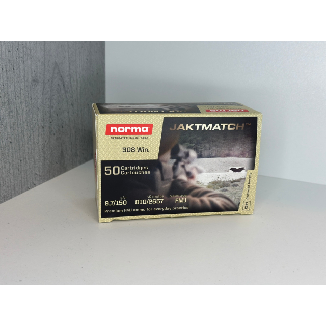 Norma .308W JAKTMATCH 50 ptr 150 Grain