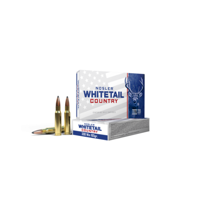 NOSLER .308 Winchester 165gr Solid Base Spitzer 20