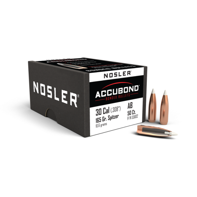 NOSLER .30 Cal (.308") 165Gr AccuBond, 50ptr
