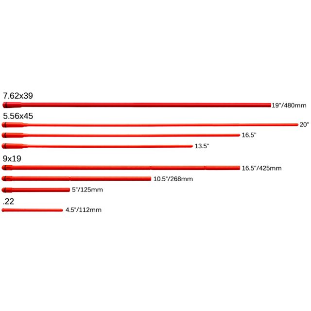 Pipsäkring till kulgevär .308" (7,62) - 18" 47 cm 
