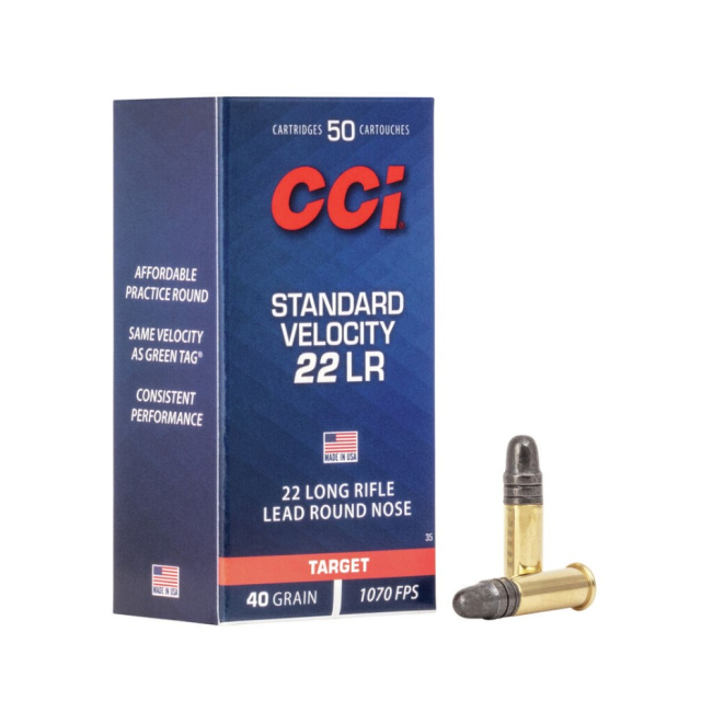 CCI .22 Lr STANDARD AMMUNITION, 50 ptr