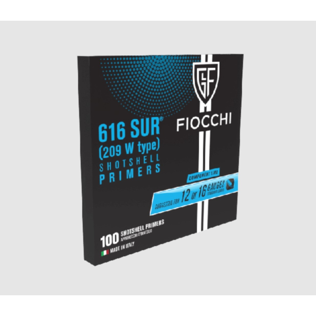 Fiocchi Hageltändhatt kal 12-16, 100 st/ ask