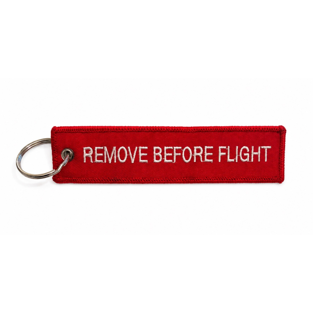FLAGGA till Säkerhetspropp REMOVE BEFORE FLIGHT, RED