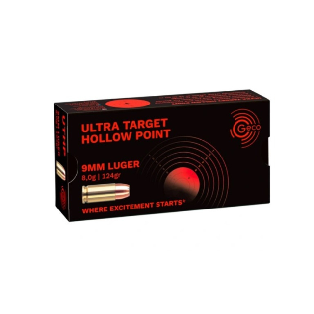 GECO 9x19 124 Grain UTHP, 50 ptr