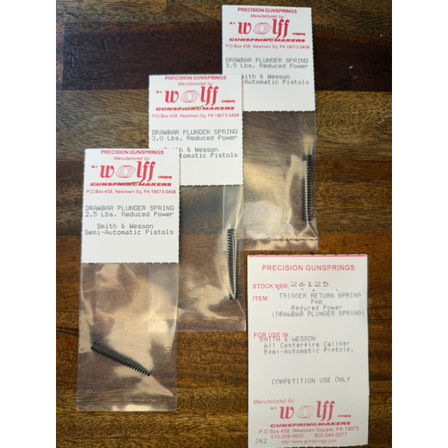 Trigger Return Spring SET for all S&W Centerfire Autos