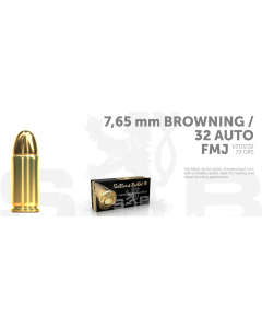 S&B .32 ACP / 7,65, 73G FMJ 50 ptr