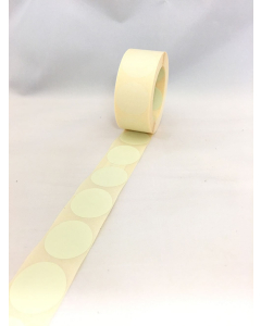 Klisterlappar RUND 25mm, 500 st GRÄDDVIT