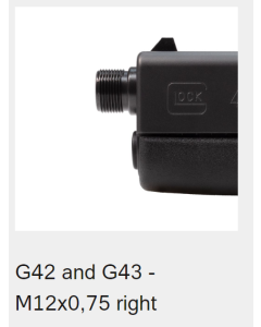 Glock Pipa TB G43 / G43X 9x19 9,6cm 