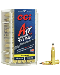 CCI .17 HMR 17gr, Varmint Tip  50 ptr