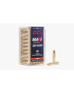CCI RIMFIRE AMMUNITION 22 WMR MAXI-MAG TMJ 40GR 50